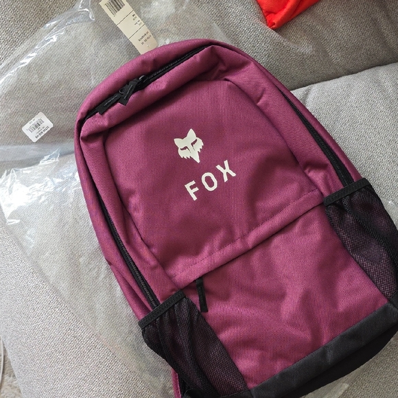 Fox Handbags - Fox Maroon 180 Backpack with Mesh Pockets